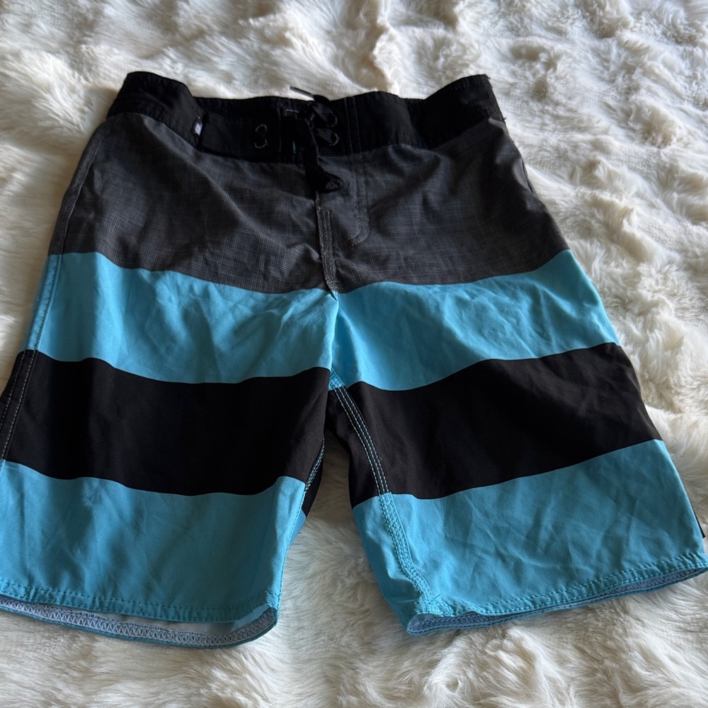 Vans Men's Black and Blue Hybrid Shorts